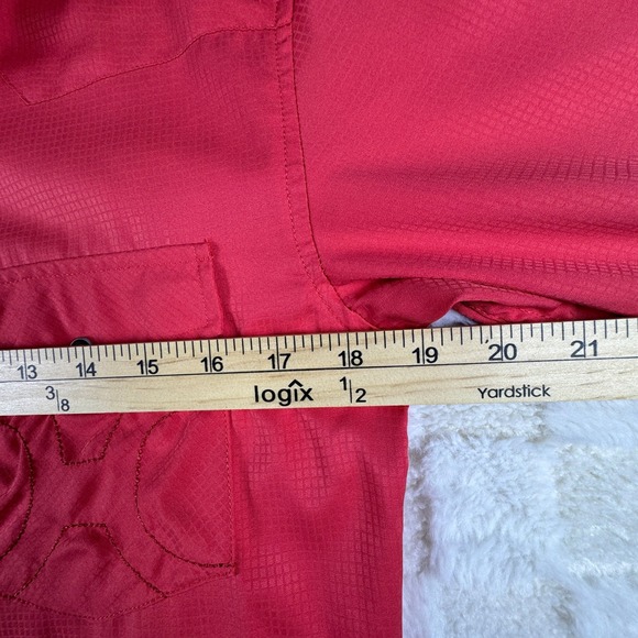 HOOEY HABITAT Men's Western Snap Button Long Sleeve‎ Shirt Size S Red - Picture 7 of 16